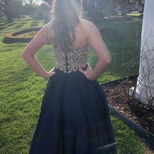 David’s bridal royal blue dress.